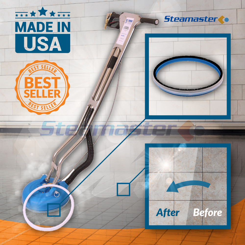 Turbo Force 12" Turbo Hybrid Tile & Grout Cleaner Cleaning Tool Turbo
