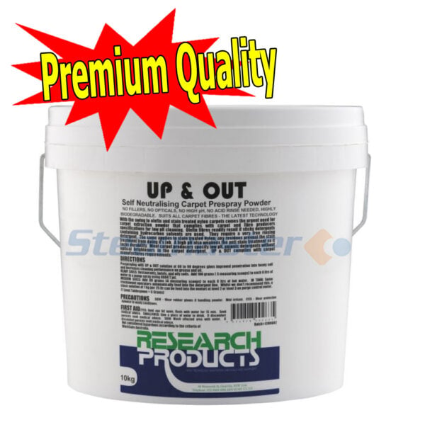 Research Products Up Out Carpet Pre Spray Powder 10KG 600x600