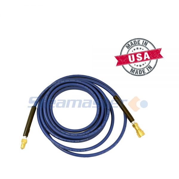 1/4" 3000PSI Solution Hose 15m with Quick Couplings Steamaster