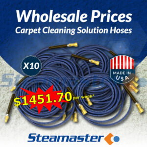 Carpet Cleaning Solution Hose 1/4″ 3000PSI 15m with Quick Couplings x 10