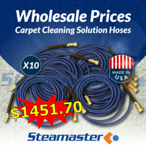 Carpet Cleaning Solution Hose 1/4″ 3000PSI 15m with Quick Couplings x 10