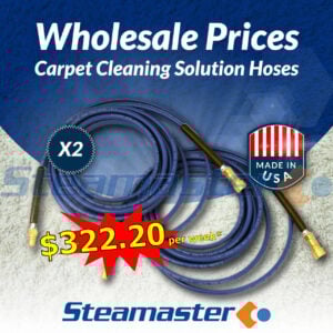Carpet Cleaning Solution Hose 1/4″ 3000PSI 15m with Quick Couplings x 2