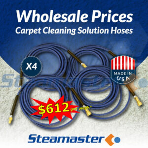 Carpet Cleaning Solution Hose 1/4″ 3000PSI 15m with Quick Couplings x 4
