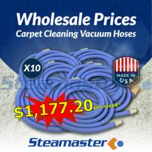 Vacuum Hose 1.5″ (38mm Internal Diameter G-Vac) Crush Proof with Cuffs 15m x 10