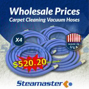 Vacuum Hose 1.5″ (38mm Internal Diameter G-Vac) Crush Proof with Cuffs 15m x 4