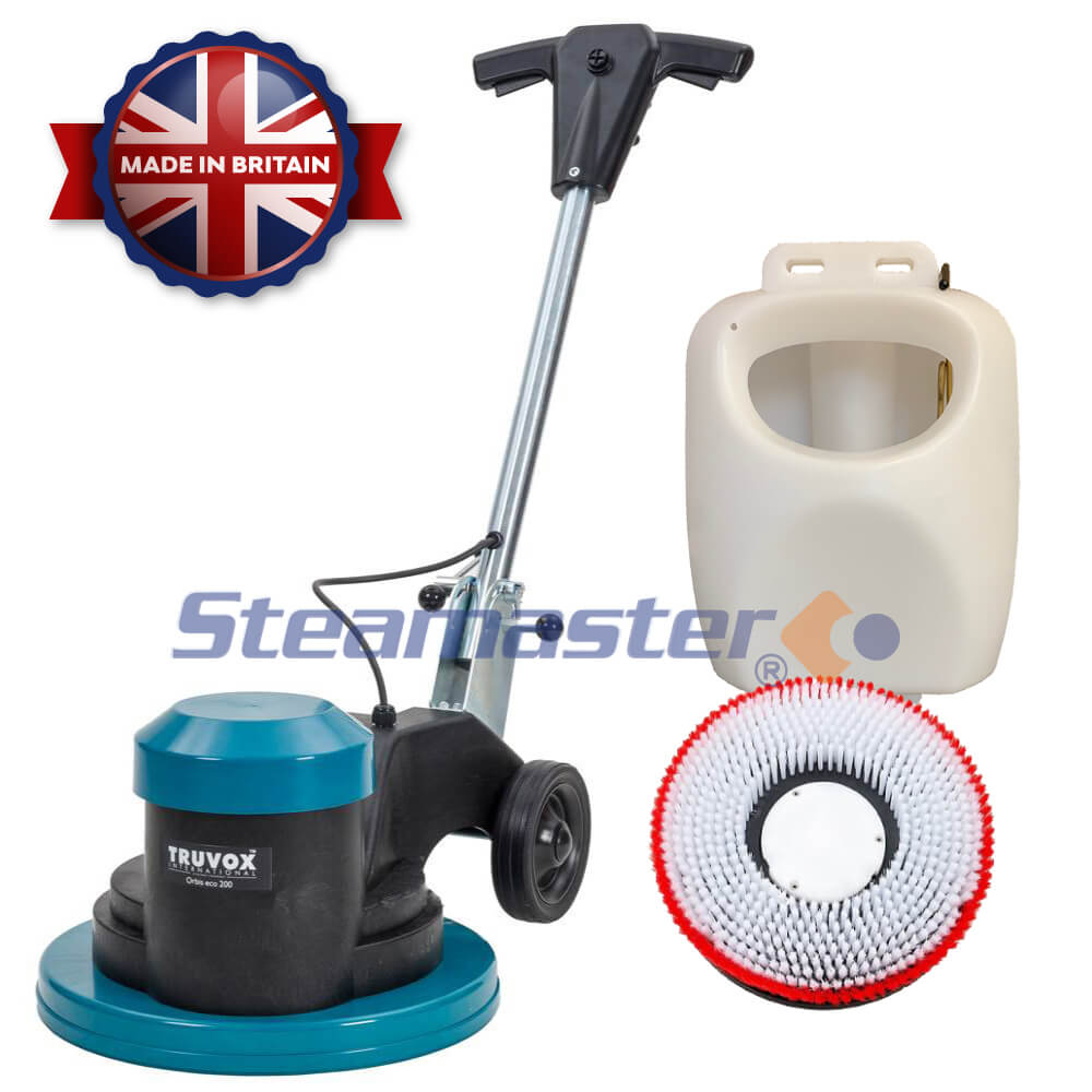 Eco Orbis 200 Floor Scrubber with Shampoo Brush…