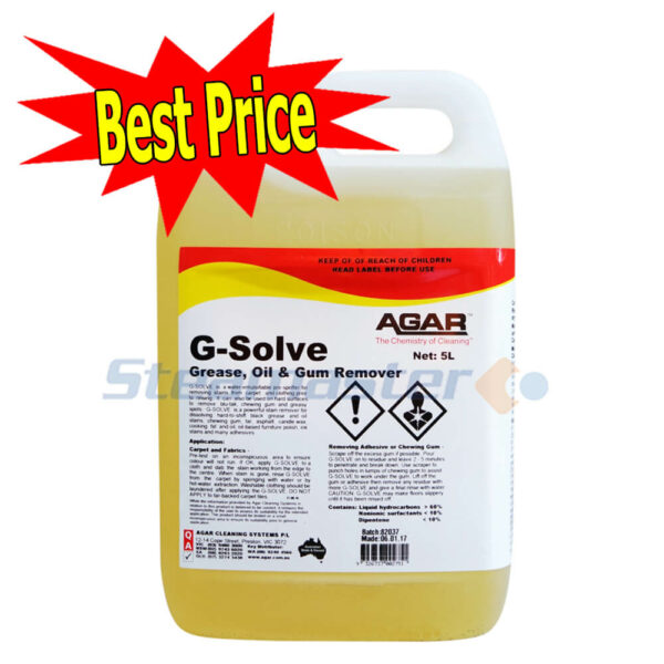 Agar G Solve Grease Oil Gum Remover 5L 300x300