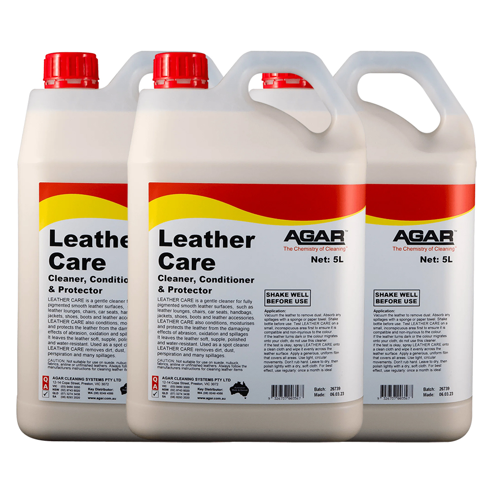 Agar Leather Care, Cleaner, Conditioner & Protector 15L