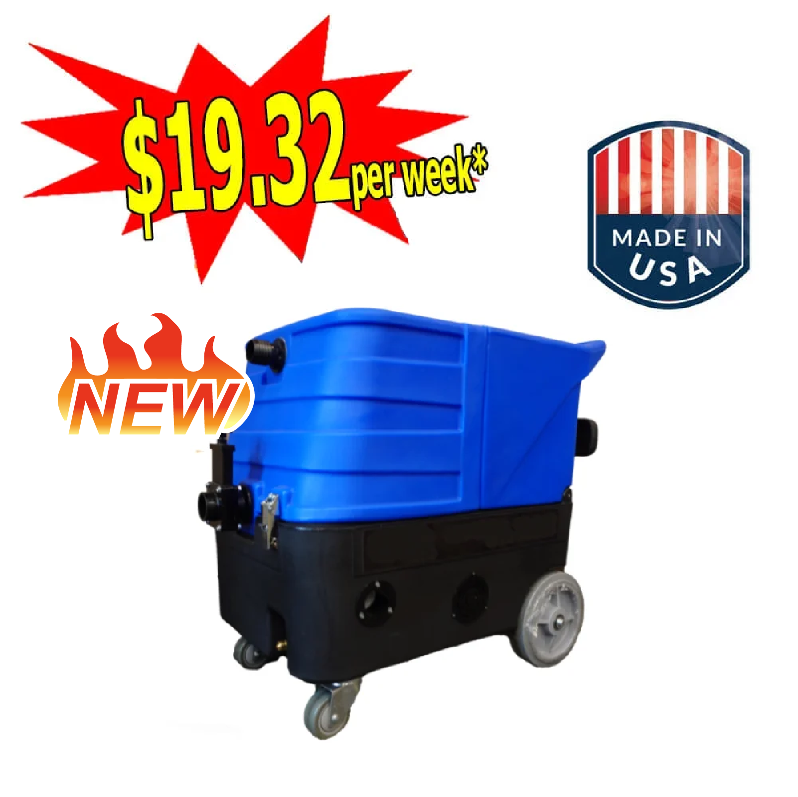 Cobra 220 PSI with DLX Vacuum Motor Carpet Cleaning Machine