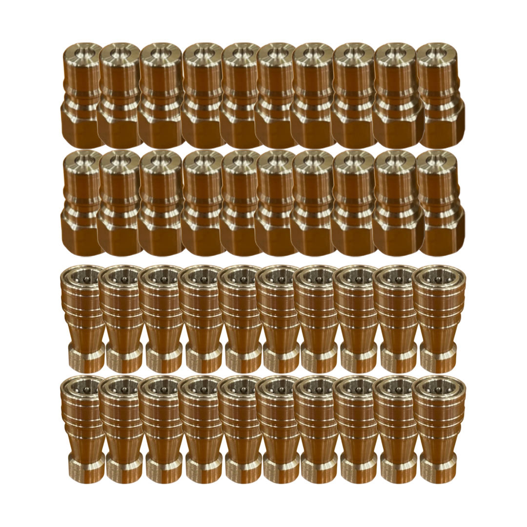 1/4F Stainless Steel Male Quick Adaptor & 1/4F Female Quick Coupling x 20 Sets