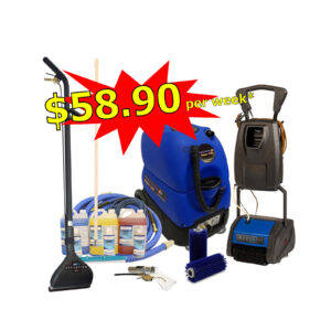 500 PSI American Sniper 500H Carpet, Upholstery & Tile Cleaning Equipment Package with Continuous Flow Heater, Vortex Wand, GoodFX Shine 13" Encapsulation/Dry Cleaning Machine and Hard Floor Cleaning Brushes