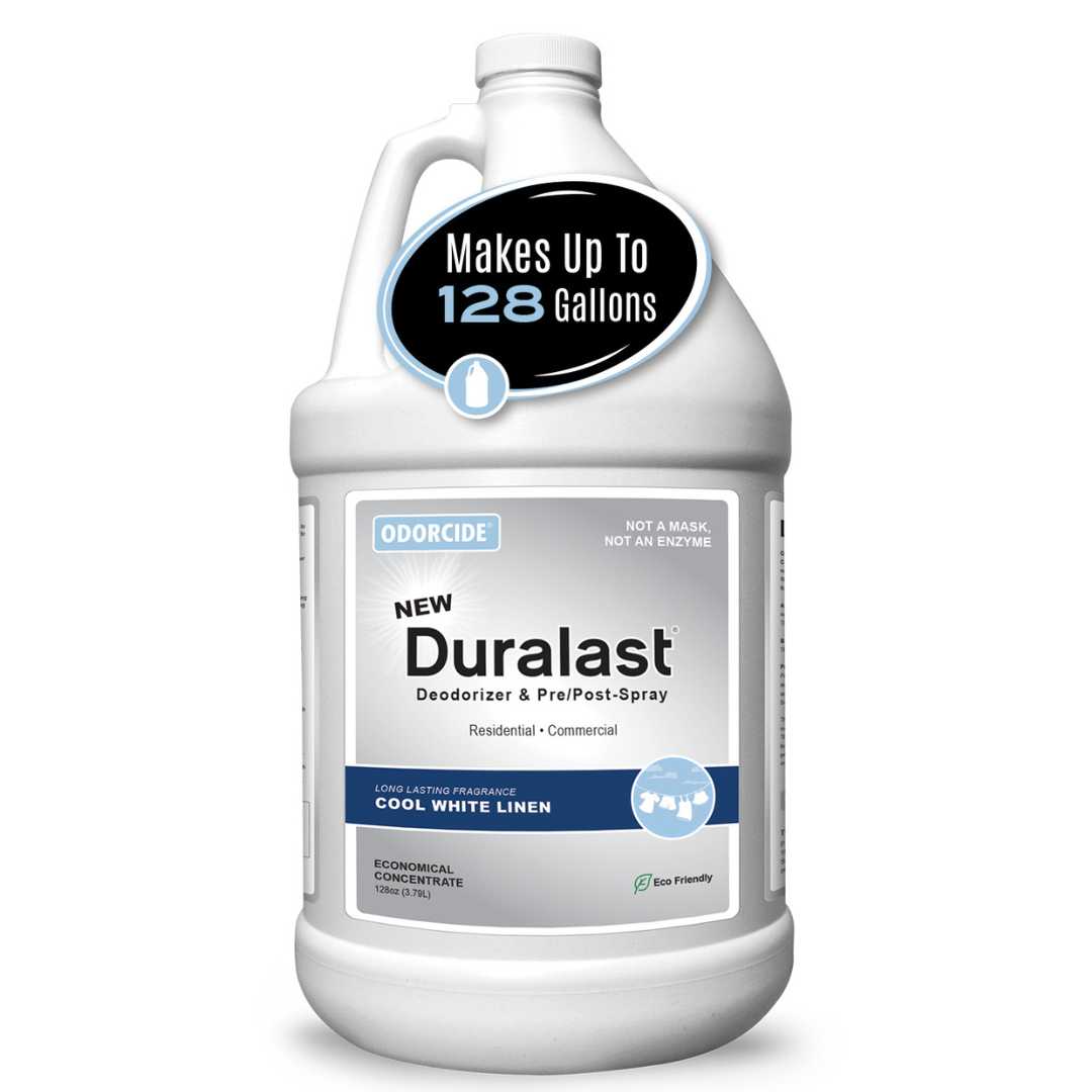 Odorcide Duralast Cool White Linen Multi Purpose Deodoriser Concentrate 3.78L