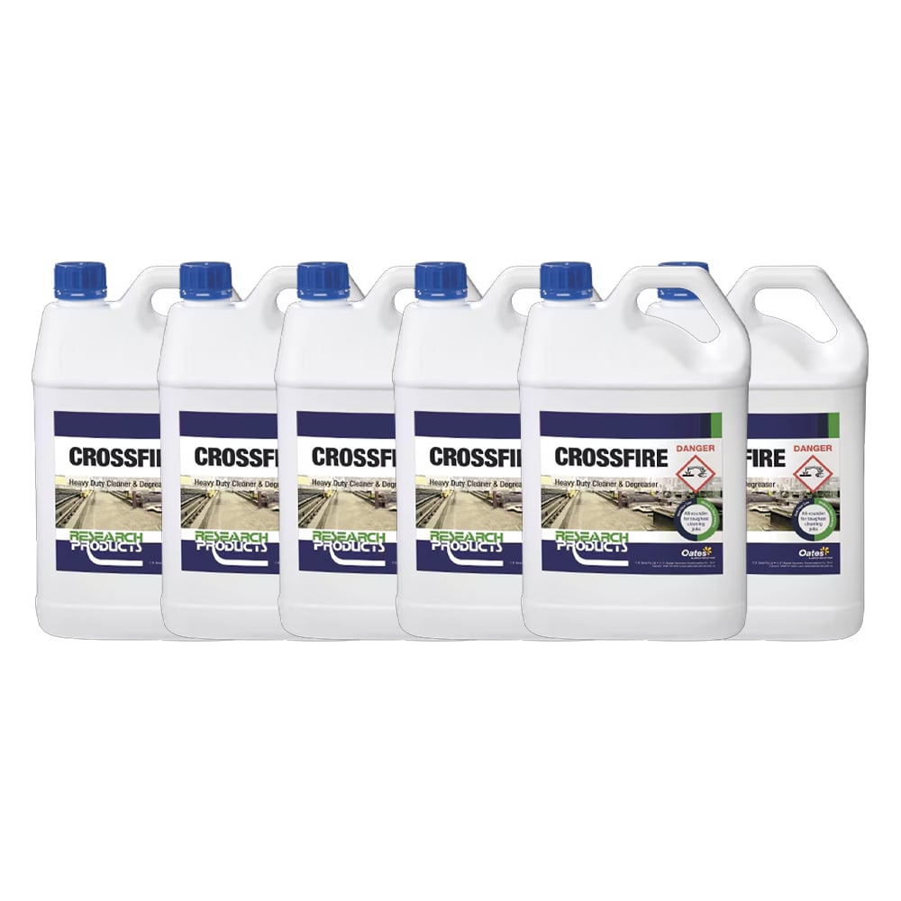 Research Products Crossfire Heavy Duty Cleaner & Degreaser 5L (Pack of 6)