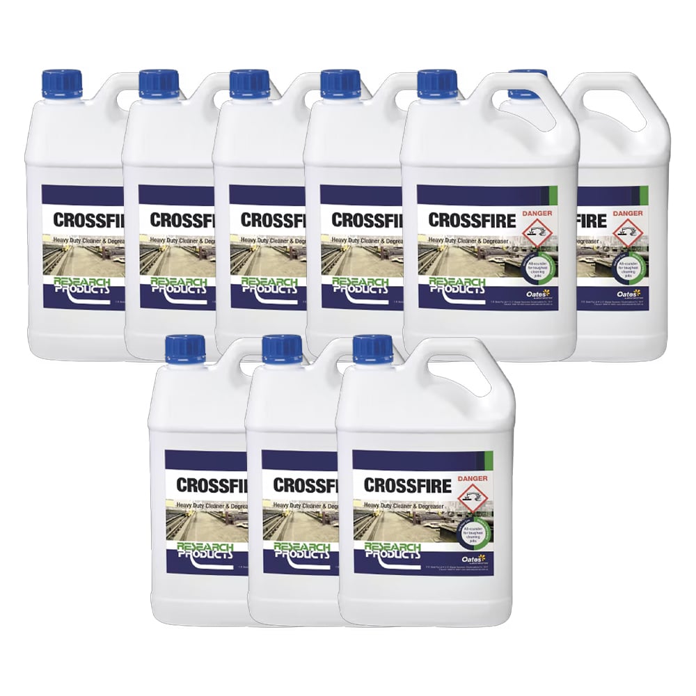 Research Products Crossfire Heavy Duty Cleaner & Degreaser 5L (Pack of 9)