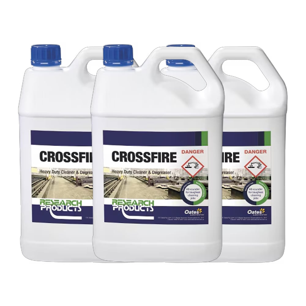 Research Products Crossfire Heavy Duty Cleaner & Degreaser 5L (Pack of 3)