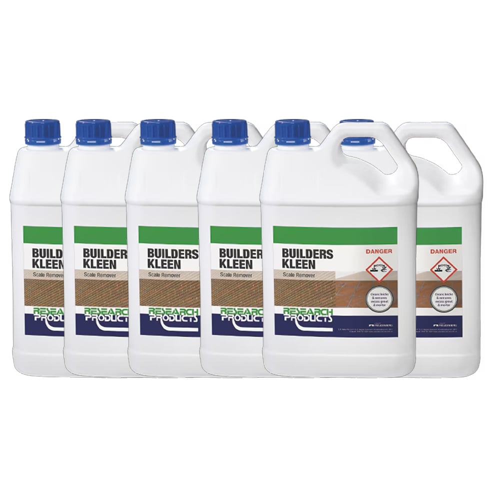 Research Products Builders Kleen Scale Remover 5L (Pack of 6)