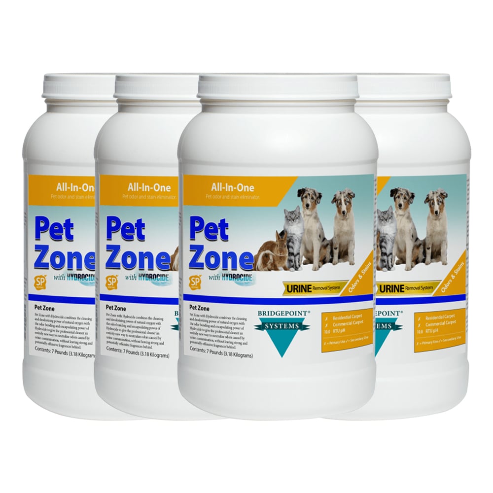 Bridgepoint PetZone with Hydrocide 3.18Kg Pet Urine Stain & Odour Neutraliser (Pack of 4)