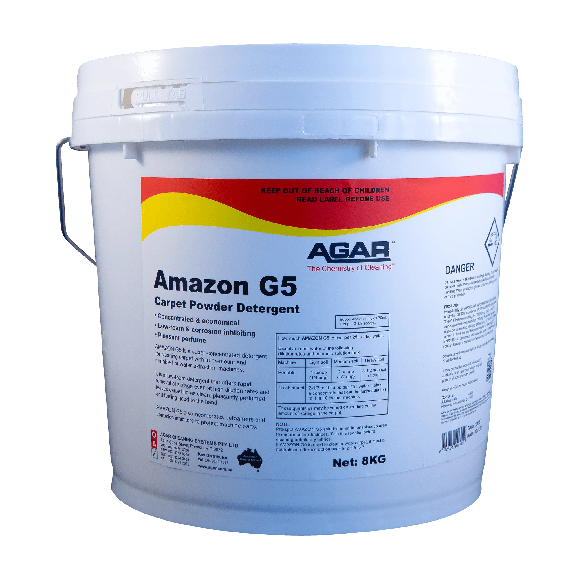 Agar G5 Carpet Detergent 8Kg