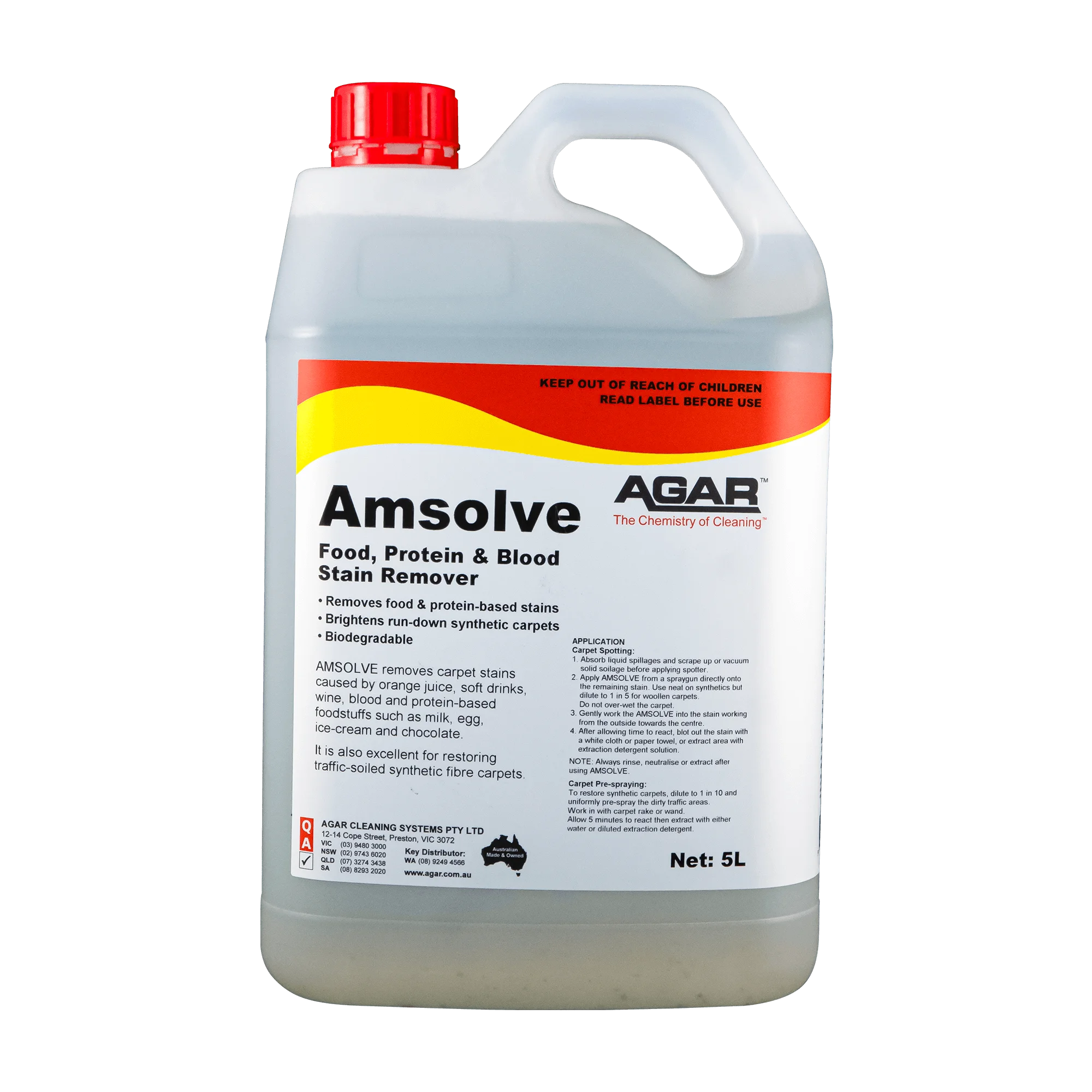 Agar Amsolve Blood & Protein Remover 5L