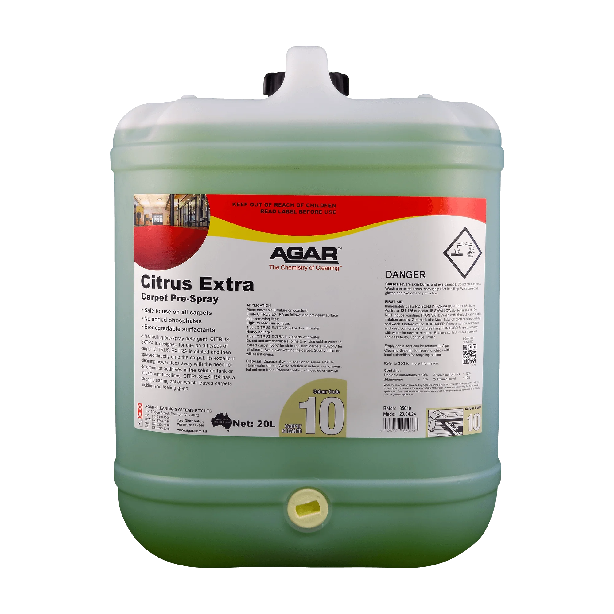 Agar Citrus Extra Carpet-Prespray 20L